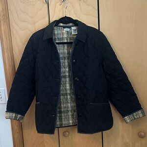 L.L. Bean Black Quilted Women's Shirt Jacket